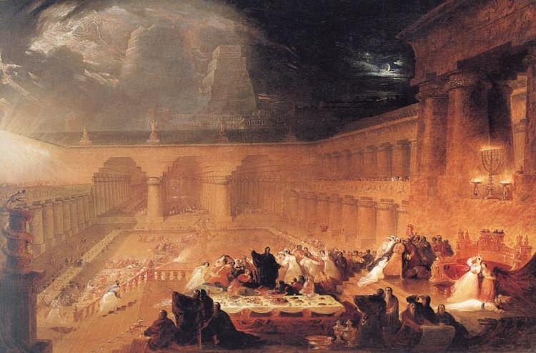 John Martin Belshazzar's Feast oil painting picture